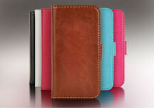  Luxury Leather Case, Card Wallet Cover Samsung Galaxy S4 Mini w. Stand Function for sale  Shipping to South Africa