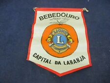 Bandeira vintage do Lions Club Bebedouro São Paulo Brasil Distrito L17 Laranja comprar usado  Enviando para Brazil