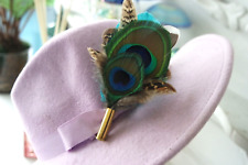 Feather brooch hat for sale  PRESTON