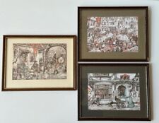 Three framed vintage for sale  Shipping to Ireland