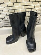 Botas Steve Madden Franky Gruesas Negras 7.5B Suela Goma Años 90 Y2K Vintage segunda mano  Embacar hacia Argentina