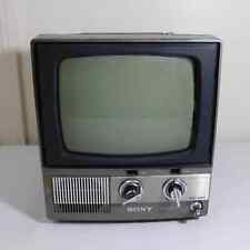 Televisión portátil CRT vintage Sony TV-970 blanco y negro probado funcionando años 70 segunda mano  Embacar hacia Argentina