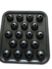 Molde para assar Cake Pops de metal preto antiaderente para 18 Pops 13x12x3 suprimentos para festas comprar usado  Enviando para Brazil