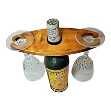 Wooden Wine Glass Display Holder Wood Hand Crafted Tabletop Decorative  for sale  Shipping to South Africa