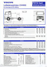 Volvo Prospekt 1998 12/98 FH12 4x2 Sattelzugmaschine Luftfederung hi CHH900 18t  comprar usado  Enviando para Brazil