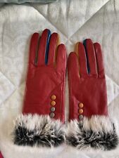 red leather gloves for sale  ANDOVER