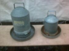 GALVANISED CHICKEN FEEDERS, used for sale  ALRESFORD