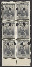 Madiera #RA1 1925 Pombal Postal Tax Printer’s proof block of 6 comprar usado  Enviando para Brazil