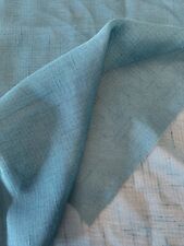 Turquoise textured voile for sale  NORWICH