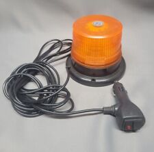 Led Electronic Flashing Strobe Light Amber Lens 12V Magnet Mount Pre Owned for sale  Shipping to South Africa