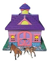 Mini Polly Pocket Styled Breyer Horses Stable Playset With 2 Figures for sale  Shipping to South Africa