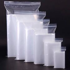 Grip Seal Zip Lock Bags Self Resealable Grip Poly Plastic Clear Mix All Sizes, used for sale  Shipping to South Africa