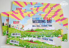 Convites estilo ingresso de casamento festival (pacote de amostra) ~ Wedfest Festival Wedding I comprar usado  Enviando para Brazil