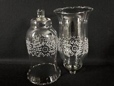 Flower etched glass for sale  Great Bend
