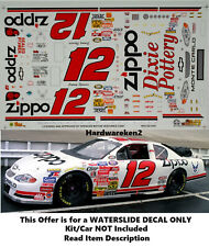 NASCAR DECALQUE #12 ZIPPO 2000 BGN CHEVROLET MONTE CARLO JIMMY SPENCER SLIXX 1/24 comprar usado  Enviando para Brazil
