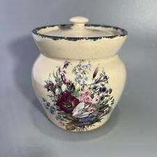 2001 Home & Garden party 3 1/2" tall small pot floral Pattern EUC for sale  Shipping to South Africa