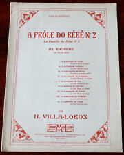 VILLA-LOBOS O CAVALINHO DE PAU PROLE DO BEBE N°2 PARTITURAS DE PIANO 1927 FRANÇA comprar usado  Enviando para Brazil