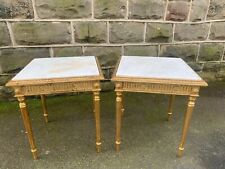 Pair marble top for sale  PONTEFRACT