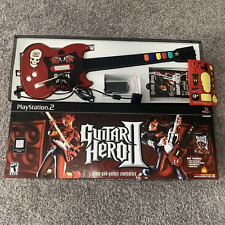 PS2 Guitar Hero 2 Guitar With Box Wired Controller Red Octane PlayStation 2 for sale  Shipping to South Africa