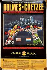 Vintage Boxing Poster 1984 Larry Holmes - Gerry Coetzee On-site Poster 22”x 33” for sale  Shipping to South Africa