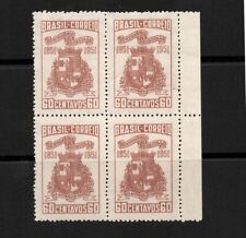 RHM:BR C-261 Mi:BR 763, 1951 Brasil CENT. Bloco 4 selos DE JOINVILLE/SC, usado comprar usado  Enviando para Brazil