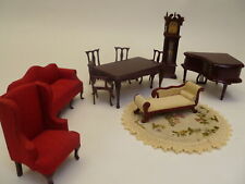 Set of vintage doll's house furniture. 11 pieces for sale  Shipping to South Africa