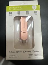 Type C USB 3.0 Flash Drive Thumb Drive Memory Stick for PC Laptop  1TB Rose Gold, used for sale  Shipping to South Africa