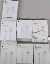 Lote de 7 Apple 2m cabo de sincronização de carga Lightning para USB - Branco comprar usado  Enviando para Brazil