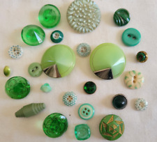 Vintage green buttons for sale  Gilmanton Iron Works