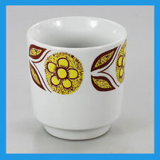 Używany, ✅ stary rzadki vintage CHODZIEZ Porcelana Chiny Białe żółte kwiaty Kubek do herbaty na sprzedaż  PL