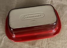 Le Creuset Bread Loaf Meatloaf Pan Stoneware Baking Dish Red 11”x7” for sale  Shipping to South Africa