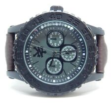Relógio masculino Zoo York 54276 tom preto estojo quartzo analógico nova bateria comprar usado  Enviando para Brazil