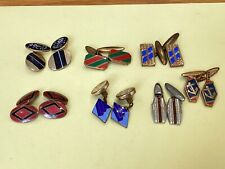 Vintage enamel cufflinks for sale  CHEADLE