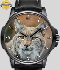 Relógio de pulso Wild Lynx Big Cat lindo presente analógico exclusivo RÁPIDO Reino Unido comprar usado  Enviando para Brazil