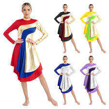 Womens Praise Long Sleeve Tunics Performance Dresses Liturgical Worship Dress for sale  Shipping to South Africa