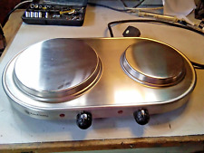 Russell Hobbs  stainless steel 2 ring hot plate 2500w (Model 10994) for sale  Shipping to South Africa