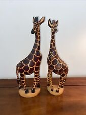 Giraffe wooden handcrafted for sale  Lake Zurich