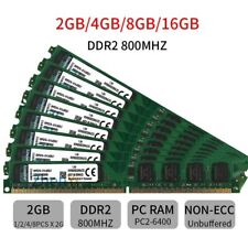 Used, 20GB 16GB 8GB 4G 2GB DIMM DDR2 800 Desktop PC2-6400U Memory For Kingston FR for sale  Shipping to South Africa