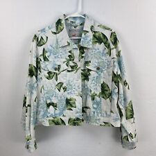 Mondi Vintage Cropped Jacket Floral Jean Jacket Size 44 Goldtone Buttons for sale  Shipping to South Africa