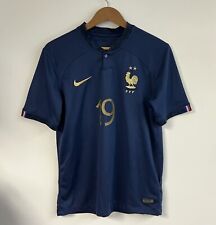 Camiseta de fútbol Nike de la Selección Nacional de Fútbol de Francia FFF Karim Benzema #19 segunda mano  Embacar hacia Argentina