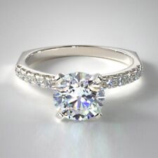 Certified Diamond Womens Wedding Ring GIA IGI Natural Round 0.70 Ct 950 Platinum, used for sale  Shipping to South Africa