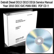 Used, Detroit Diesel DD13 DD15 DD16 Workshop Engine Service Manual DDC-SVC-MAN-0081 CD for sale  Canada