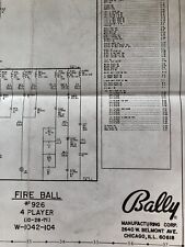 Bally fireball pinball for sale  Lake Worth