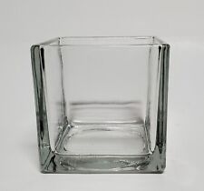 vase glass clear square bud for sale  Houston