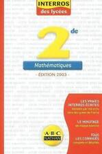 3651584 maths seconde d'occasion  France