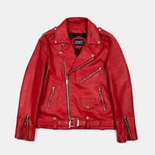 Leather jacket red for sale  Shipping to Ireland