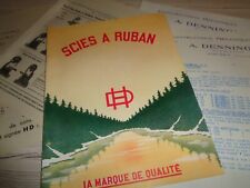 SUPERBE CATALOGUE SCIE A RUBAN , BOIS " A . DENNINGER " GOLBEY VOSGES 1952 d'occasion  Vesoul