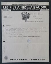 Facture 1937 eglisottes d'occasion  Nantes-