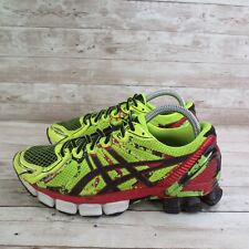 Tênis Asics Shoes Masculino 7.5 Flash Amarelo Vermelho Cadarço Gel Sendai 2 Running, usado comprar usado  Enviando para Brazil