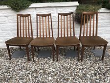 VINTAGE MID CENTURY RED LABEL G PLAN FRESCO AFRORMOSIA  4 DINING CHAIRS for sale  SOLIHULL